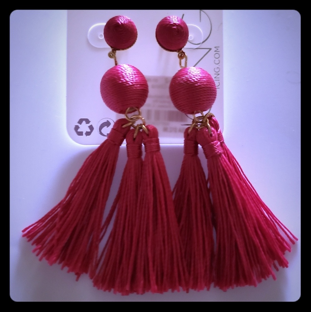 Very sexy hot pink earrings!